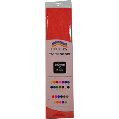 Image for RAINBOW CREPE PAPER 500MM X 2.5M RED from Olympia Office Products