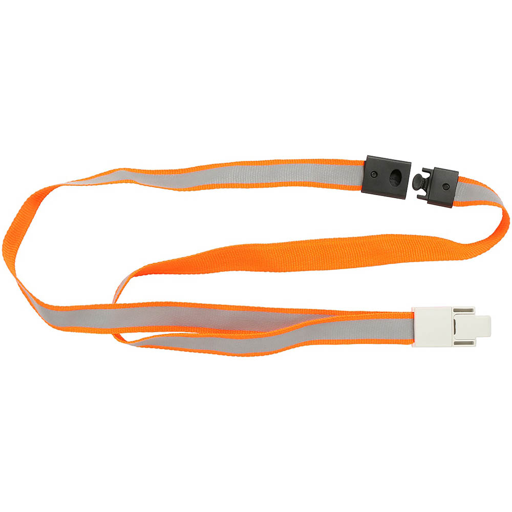 Image for REXEL ID LANYARD REFLECTIVE HIGH VISABILITY ORANGE PACK 5 from Office Heaven
