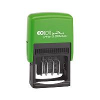 colop s220b green line self-inking date stamp 4mm