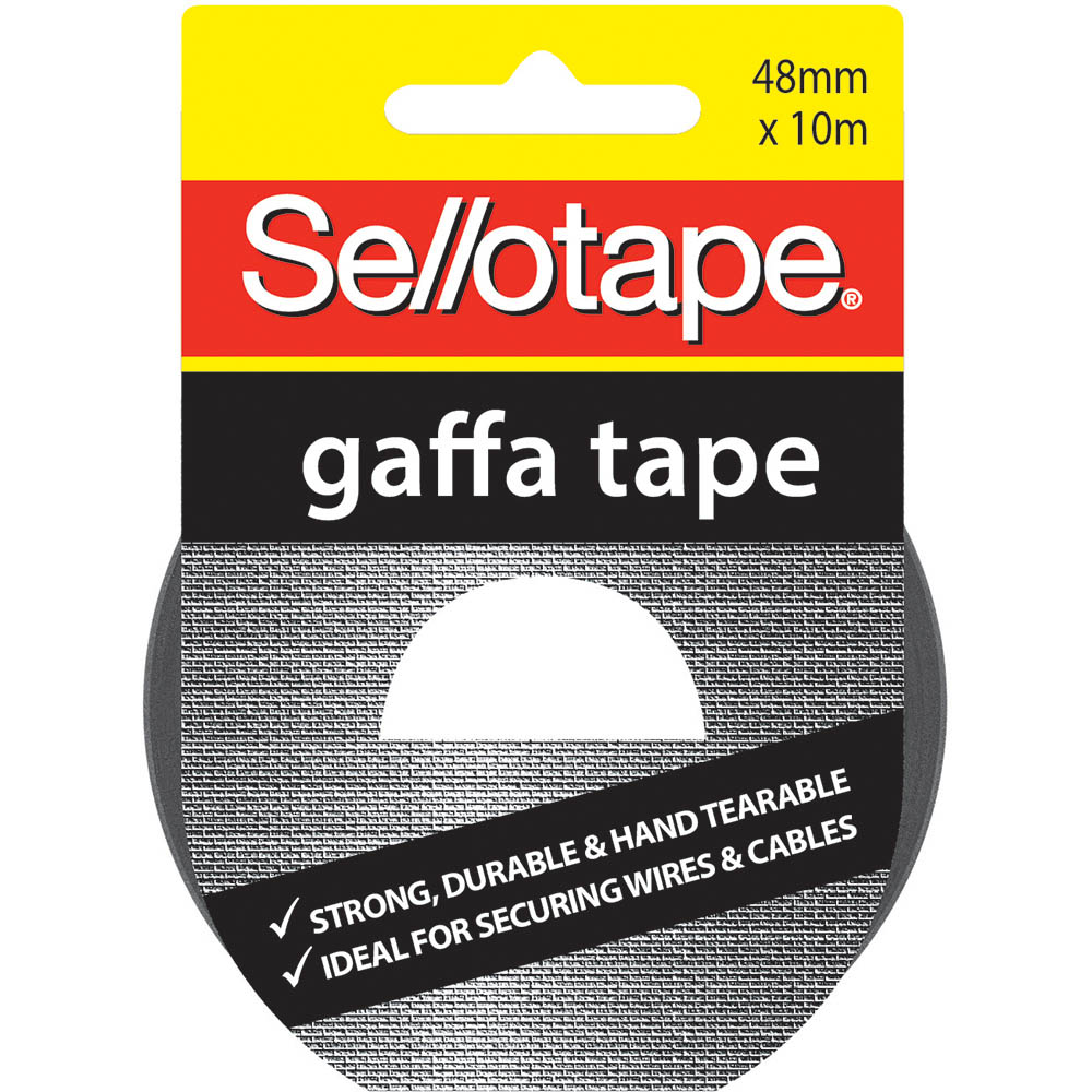 Image for SELLOTAPE GAFFA TAPE 48MM X 10M BLACK from BusinessWorld Computer & Stationery Warehouse