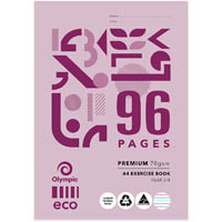 olympic ey39p eco exercise book year 3/4 ruled 70gsm 96 page a4