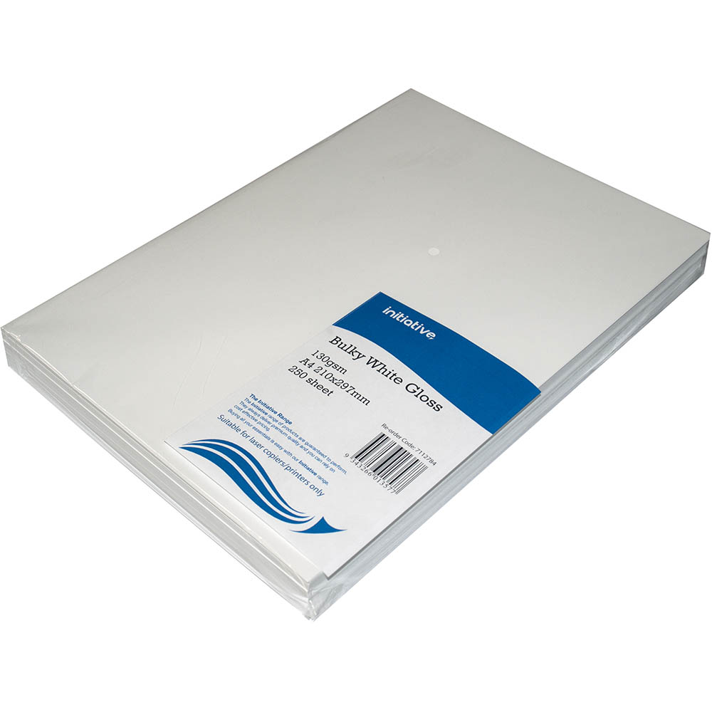 Image for INITIATIVE A4 DIGITAL COATED COPY PAPER GLOSS 130GSM WHITE PACK 250 from Mercury Business Supplies