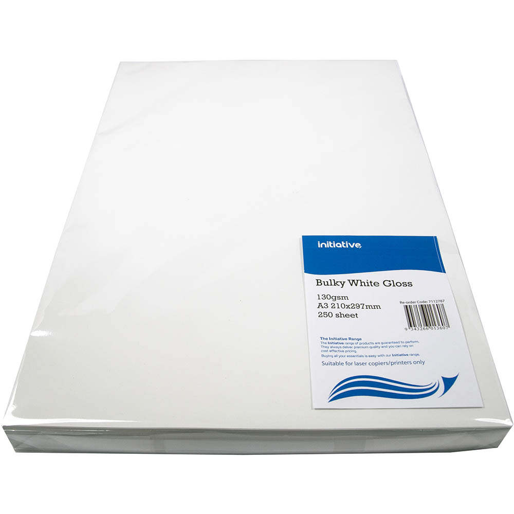 Image for INITIATIVE A3 DIGITAL COATED COPY PAPER GLOSS 130GSM WHITE PACK 250 from Eastland Office Supplies