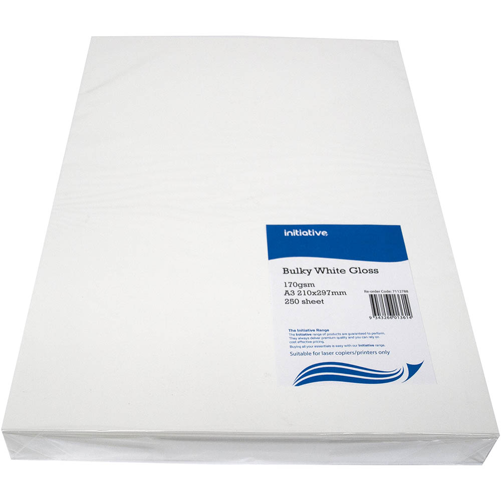 Image for INITIATIVE A3 DIGITAL COATED COPY PAPER GLOSS 170GSM WHITE PACK 250 from Eastland Office Supplies