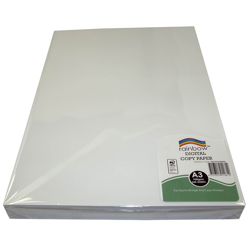 RAINBOW DIGITAL A3 COPY PAPER MATT 100GSM WHITE 250 SHEETS |  | 7115071i