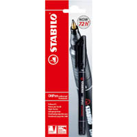 stabilo universal overhead projector pen permanent fine 0.7mm black hangsell