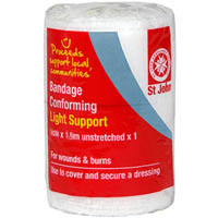 st john conforming bandage 750mm x 1.5m unstretched