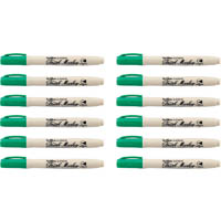 artline supreme brush marker 5mm green box 12