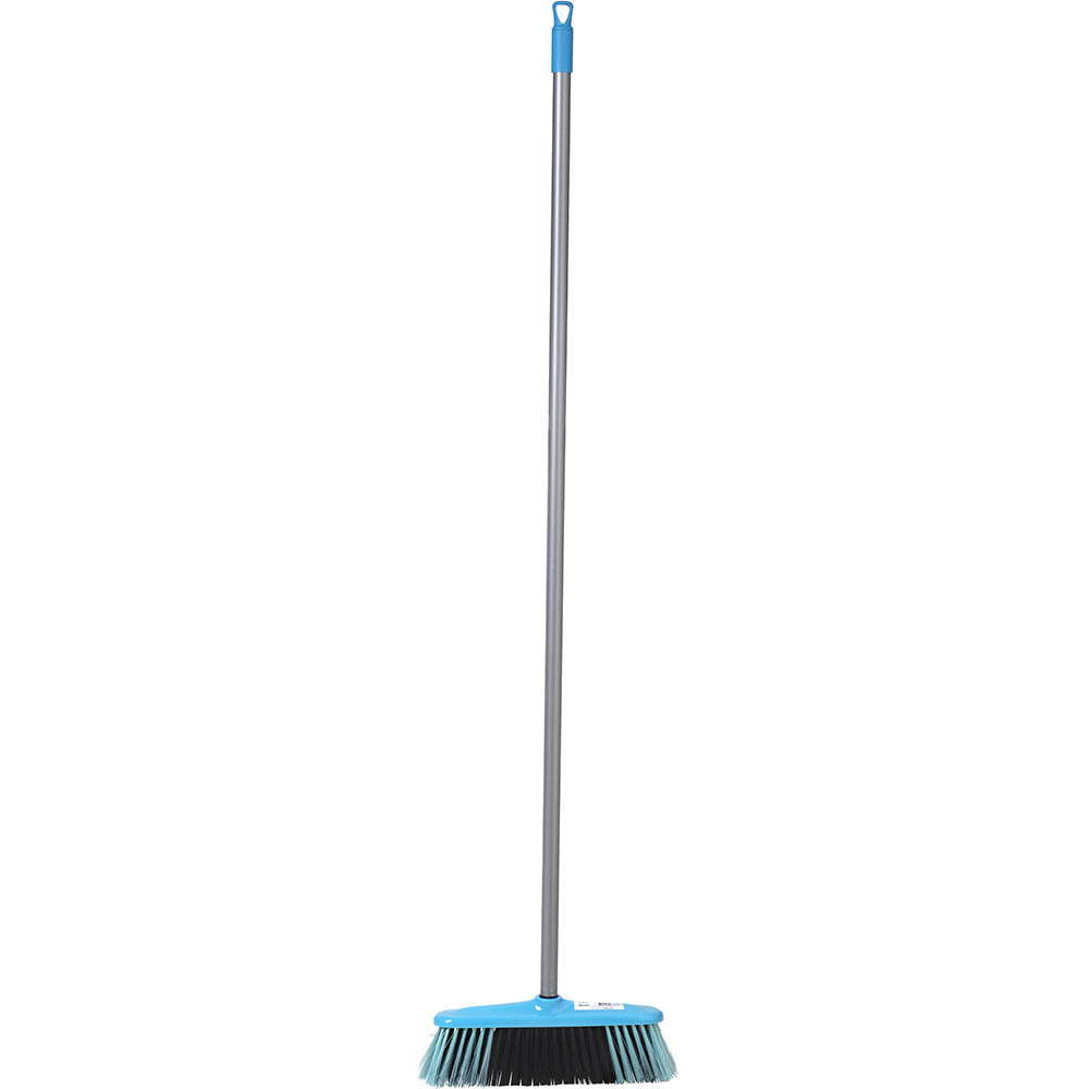 Image for CLEANLINK INDOOR METAL HANDLE BROOM 1200MM BLUE from Prime Office Supplies