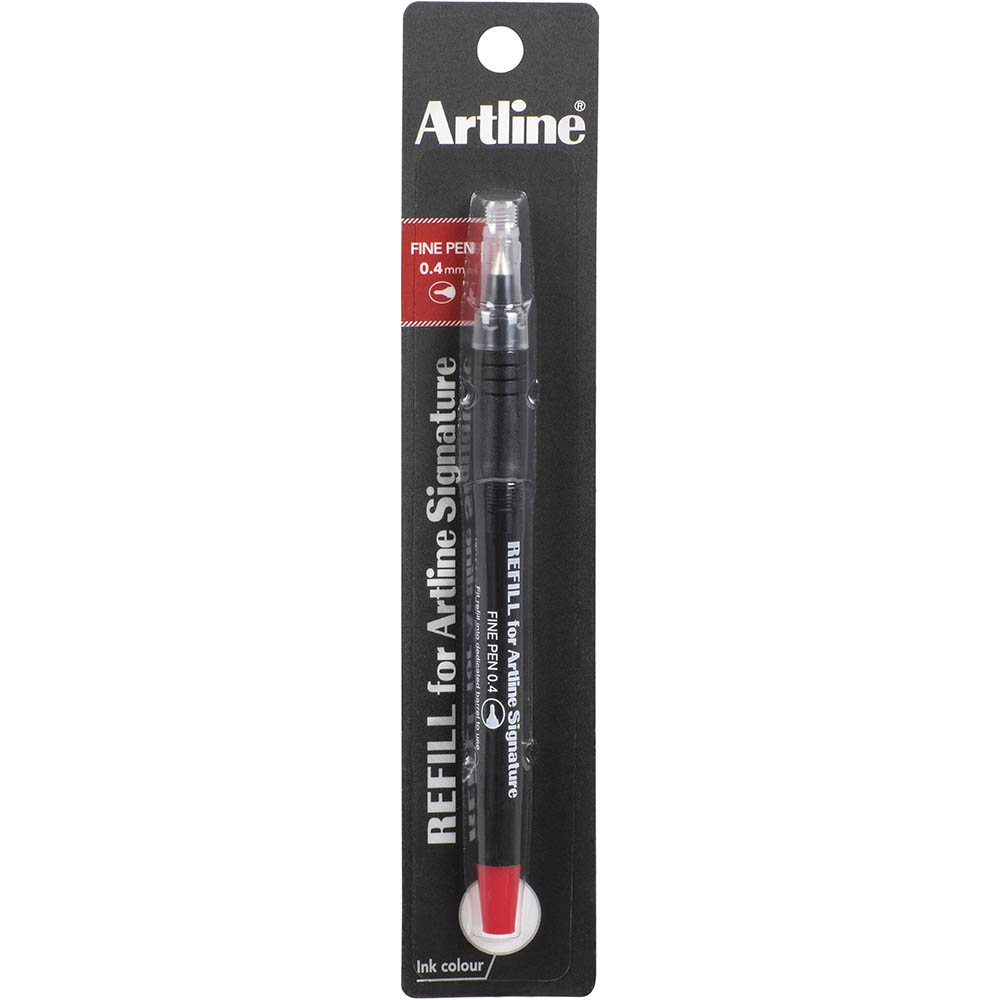 Image for ARTLINE SIGNATURE FINELINER PEN 0.4MM REFILL RED from BusinessWorld Computer & Stationery Warehouse