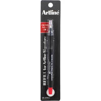 artline signature fineliner pen 0.4mm refill red