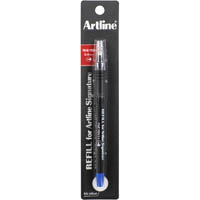 artline signature fineliner pen 0.4mm refill blue