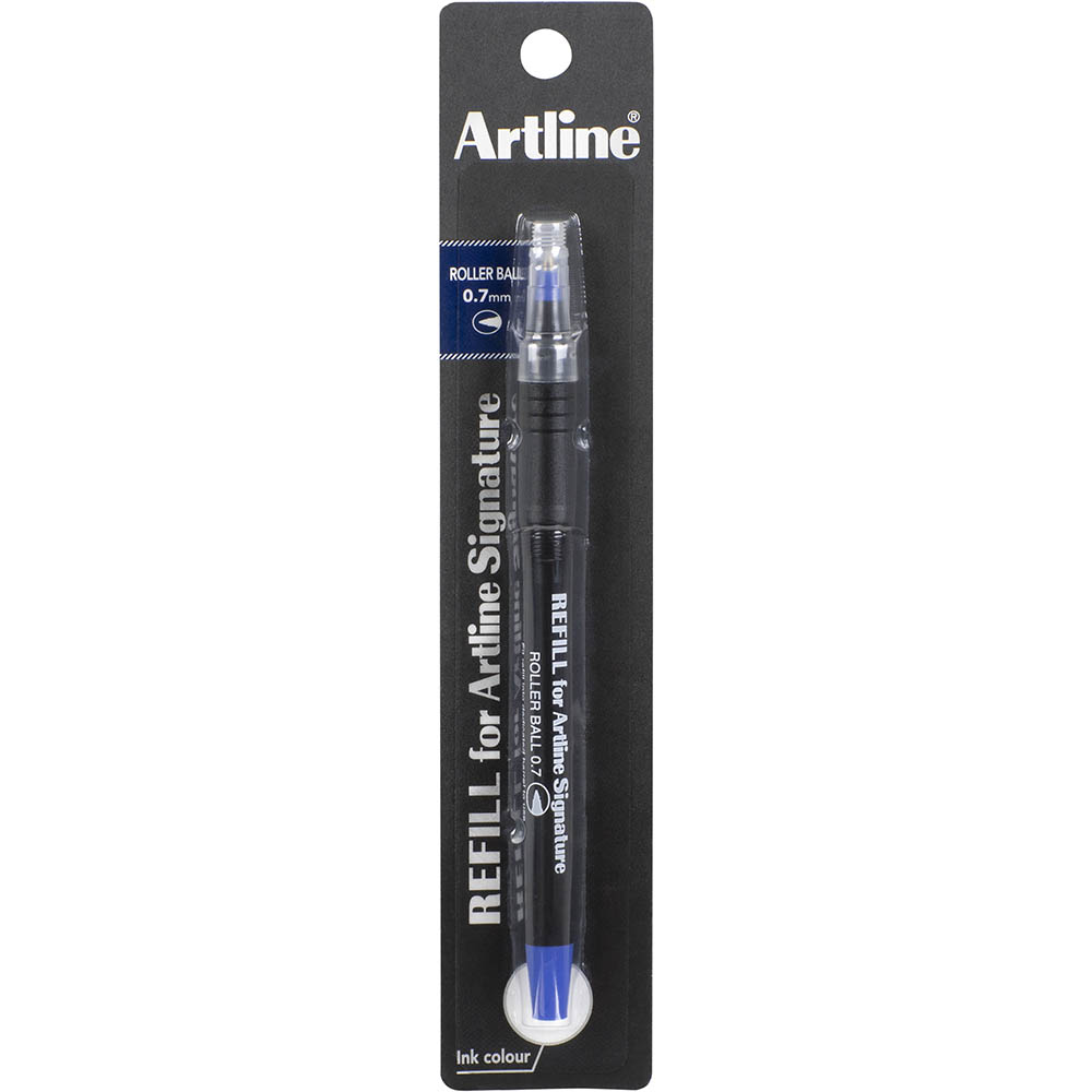 Image for ARTLINE SIGNATURE ROLLERBALL PEN REFILL 0.7MM BLUE from Mitronics Corporation