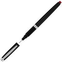 artline signature onyx barrel fineliner pen 0.4mm red