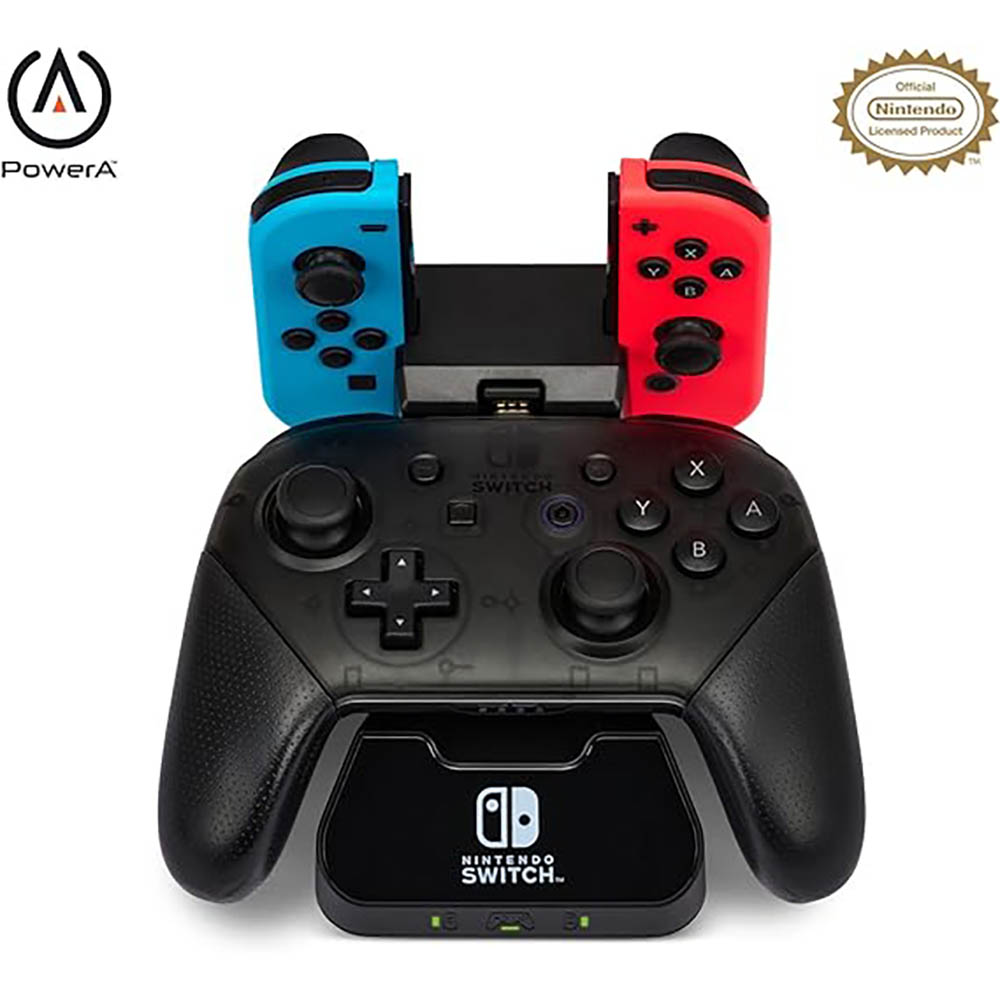 Image for POWERA CONTROLLER CHARGING BASE FOR NINTENDO SWITCH BLACK from BusinessWorld Computer & Stationery Warehouse