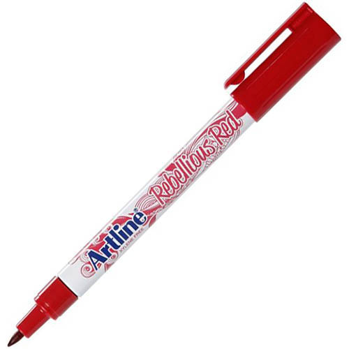 Image for ARTLINE 700 FASHION PERMANENT MARKER BULLET 0.7MM REBELLIOUS RED from Mitronics Corporation
