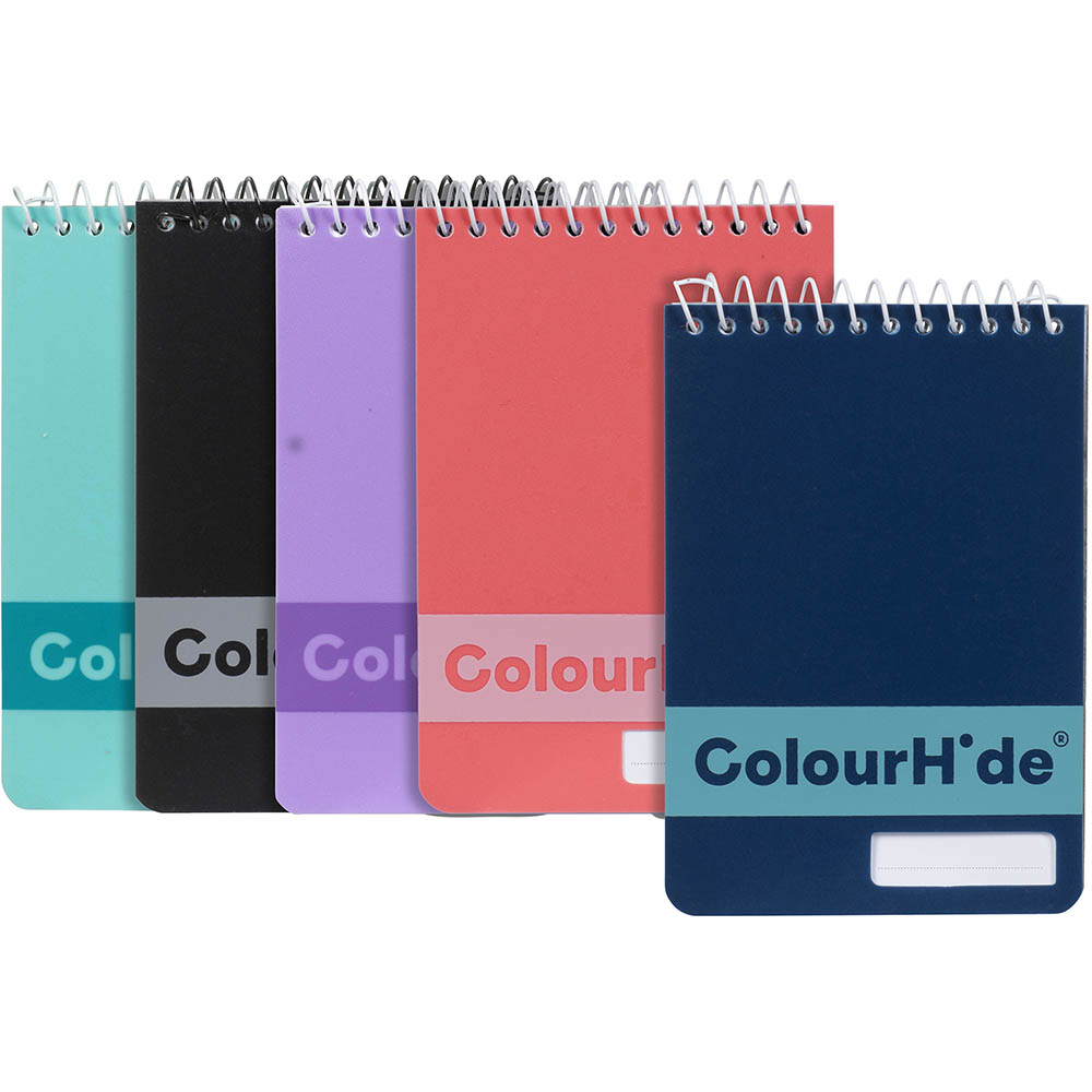 Image for COLOURHIDE MY POCKET NOTEBOOK 96 PAGE 112 X 77MM ASSORTED from Challenge Office Supplies