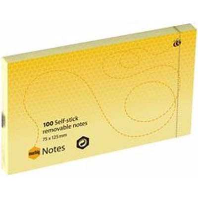 Image for MARBIG REPOSITIONAL NOTES 100 SHEET 75 X 125MM YELLOW PACK 12 from York Stationers