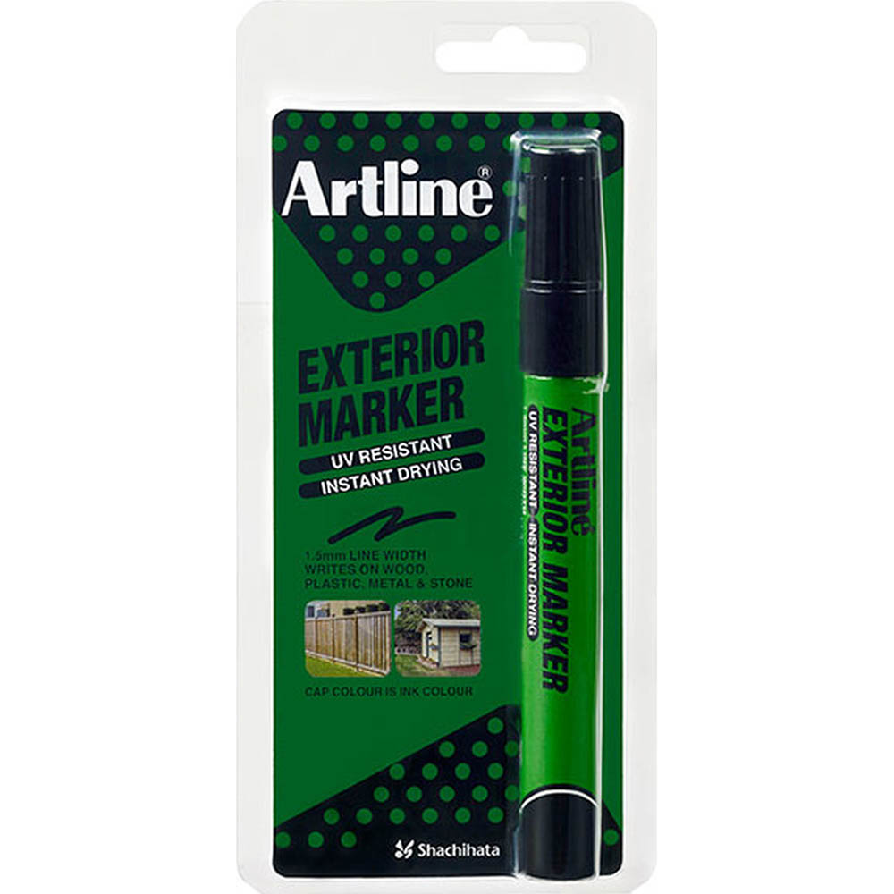 Image for ARTLINE EXTERIOR PERMANENT MARKER BULLET 1.5MM BLACK HANGSELL from That Office Place PICTON