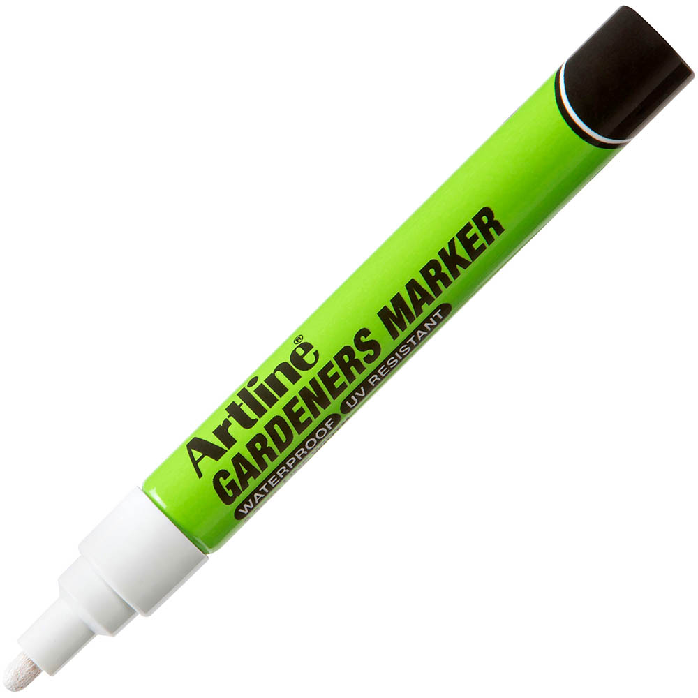 Image for ARTLINE GARDENERS PERMANENT MARKER BULLET 1.5MM WHITE from That Office Place PICTON