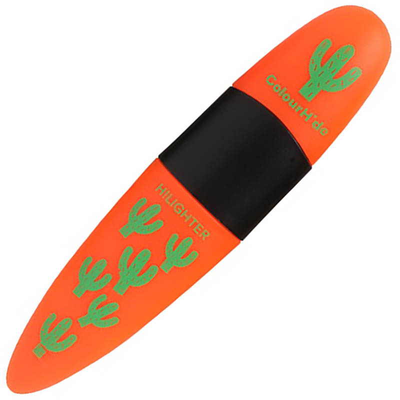 Image for COLOURHIDE DESIGNER HIGHLIGHTER CHISEL QUIRKY ORANGE from BusinessWorld Computer & Stationery Warehouse