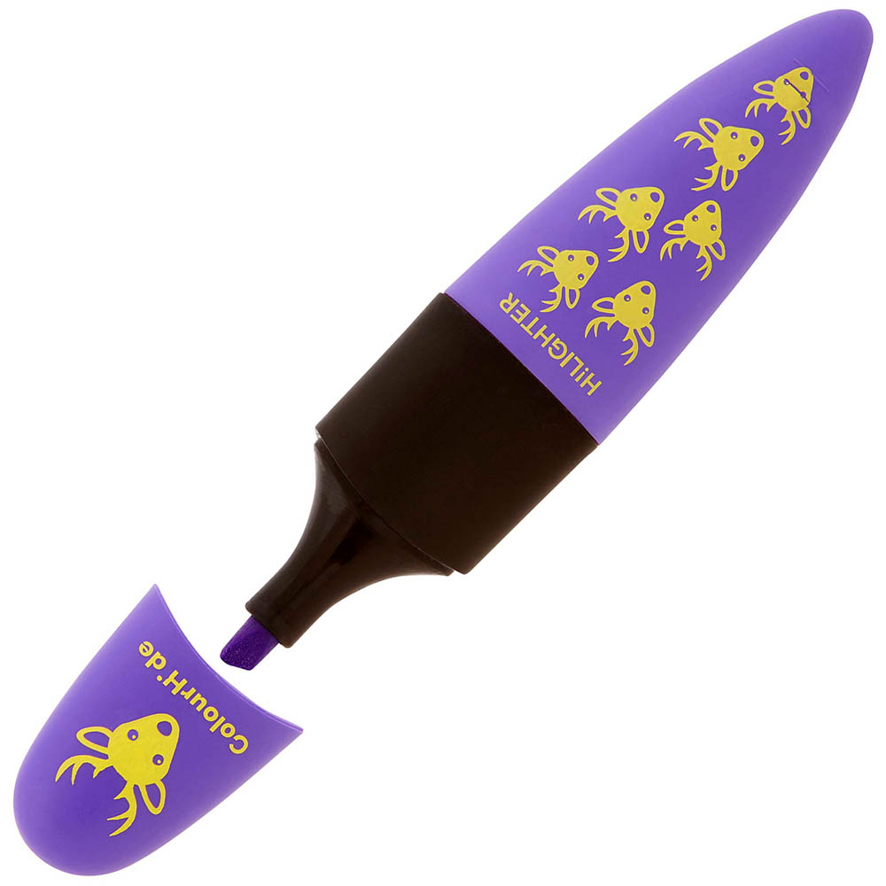 Image for COLOURHIDE DESIGNER HIGHLIGHTER CHISEL QUIRKY PURPLE from That Office Place PICTON