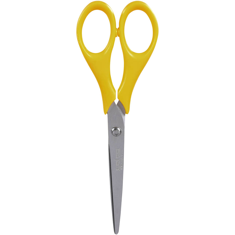 Image for CELCO SCISSORS RIGHT HANDED STAINLESS STEEL 165MM YELLOW from Australian Stationery Supplies