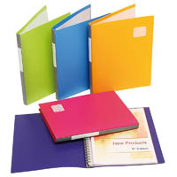 marbig display book refillable 20 pocket a4 assorted