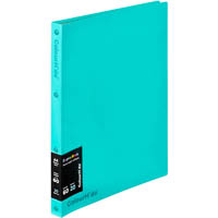 colourhide display book refillable 20 pocket aqua