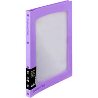 colourhide display book refillable insert 20 pocket a4 purple
