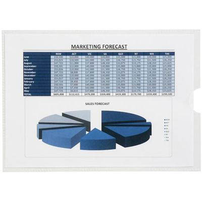 MARBIG CARD HOLDER TOP OPENING A5 CLEAR PACK 10 |  | 7014237i