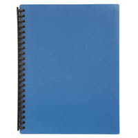 marbig display book refillable 20 pocket a4 blue