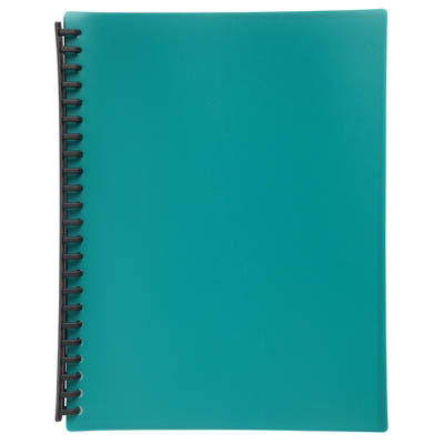 Image for MARBIG DISPLAY BOOK REFILLABLE 20 POCKET A4 GREEN from BusinessWorld Computer & Stationery Warehouse