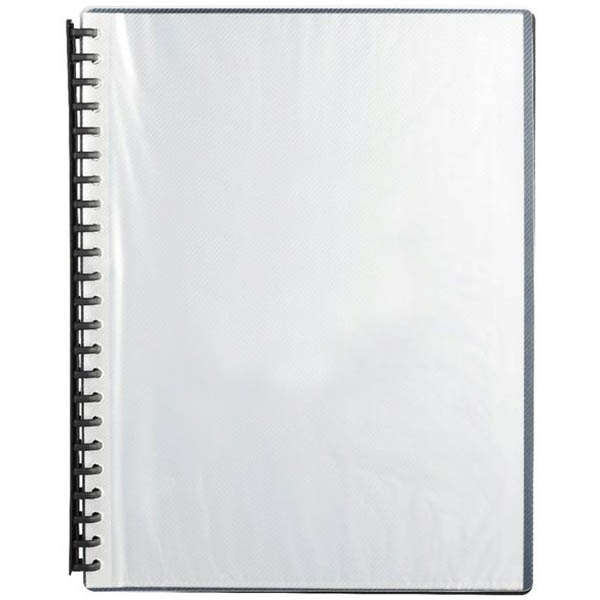 Image for MARBIG DISPLAY BOOK REFILLABLE 20 POCKET A4 CLEAR/BLACK from Clipboard Stationers & Art Supplies