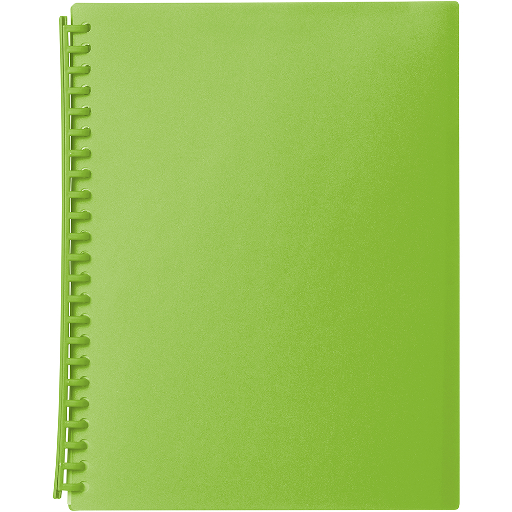 Image for MARBIG DISPLAY BOOK REFILLABLE 20 POCKET A4 LIME from Memo Office and Art