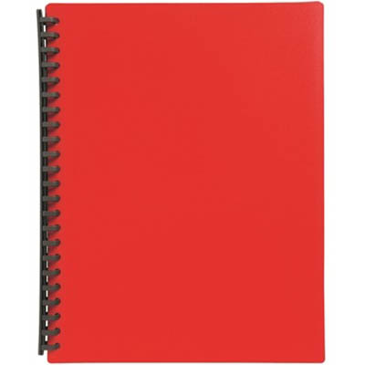 Image for MARBIG DISPLAY BOOK REFILLABLE 40 POCKET A4 RED from Olympia Office Products