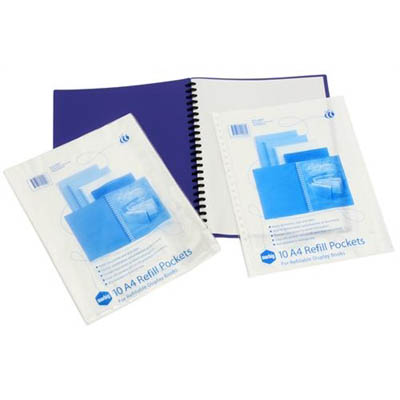 Image for MARBIG DISPLAY BOOK REFILL A4 CLEAR PACK 100 from Memo Office and Art
