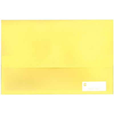 Image for MARBIG POLYPICK DOCUMENT WALLET FOOLSCAP YELLOW from Australian Stationery Supplies