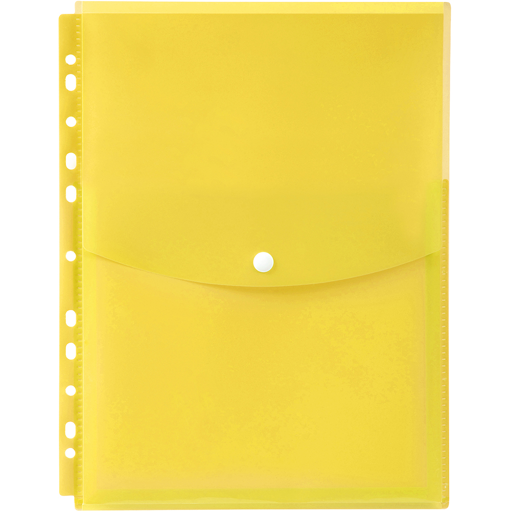Image for MARBIG BINDER POCKET TOP OPENING A4 YELLOW from Prime Office Supplies