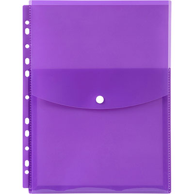 Image for MARBIG BINDER POCKET TOP OPENING A4 PURPLE from Olympia Office Products