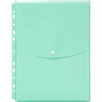 marbig binder wallet top open a4 pastel green