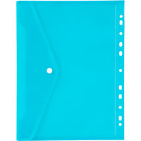 marbig binder pocket button closure a4 marine