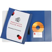 marbig premier flat file a4 blue