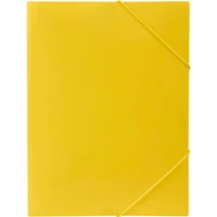 marbig document wallet a4 lemon