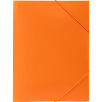 marbig document wallet a4 orange