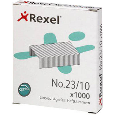 Image for REXEL STAPLES 23/10 BOX 1000 from York Stationers
