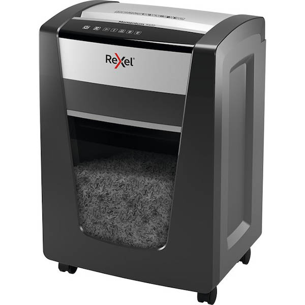 Image for REXEL MOMENTUM X420 MANUAL FEED CROSS CUT SHREDDER from Mercury Business Supplies