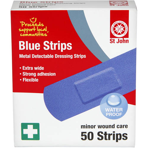 Image for ST JOHN BLUE STRIPS FOR FOOD PREPARATION PACK 50 from ONET B2C Store