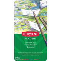 derwent academy watercolour pencils assorted tin 12