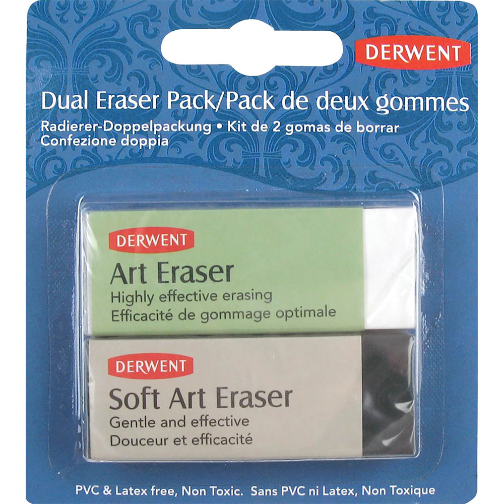Image for DERWENT DUAL ERASER PACK 2 from BusinessWorld Computer & Stationery Warehouse